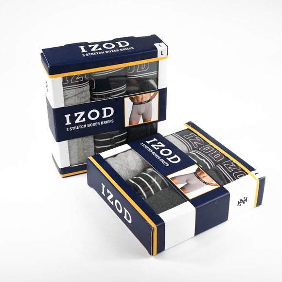 Izod Other - NEW Izod Men's Cotton Stretch Boxer Briefs 6-Pack